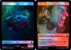 Fish (0042) // Mark of the Rani (0047) Double-Sided Token - Surge Foil